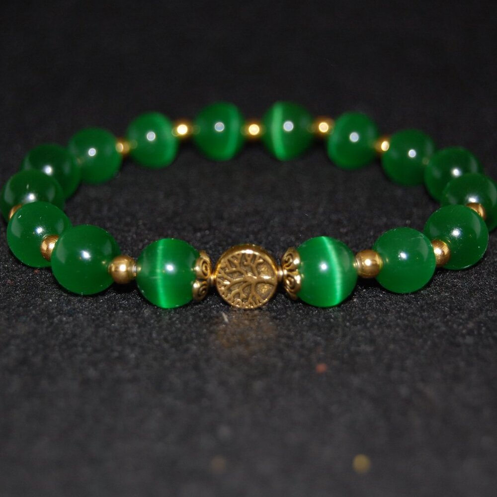 Tree of Life Bracelet,Cat Eye Like Beads,Colorful Bracelet